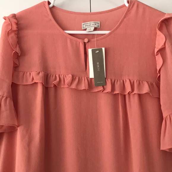J. Crew Ruffle Dress Size 6 - Picture 5 of 6